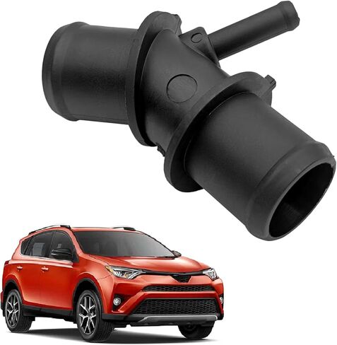Upper Radiator Coolant Hose Connector Pipe Adapter Replace# 16057-36011 165710V020 16571-0V020 1605736011 Compatible with 2019-2012 Toyota RAV4 Coolant Hose Connector Pipe in Saudi Arabia
