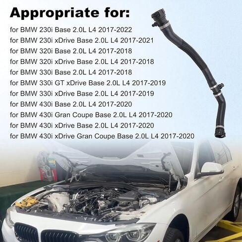 17128616528 خرطوم تبريد نظام التبريد 2010-2023 لسيارات BMW 1 2 3 4 Series 120I 125i M 220i M 220i 225i 225i M 320i M 320i 330i xDrive M 420I 430i xDrive in Saudi Arabia