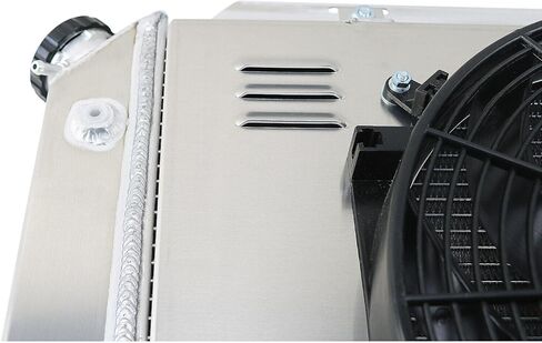 Automotive Replacement Engine Radiators 3 Row Radiator Shroud Fan with Thermostat Relay Kit For Ford LTD Galaxie Thunderbird Mercury Marquis 1967-1968 Aluminum Radiator Fan in Saudi Arabia
