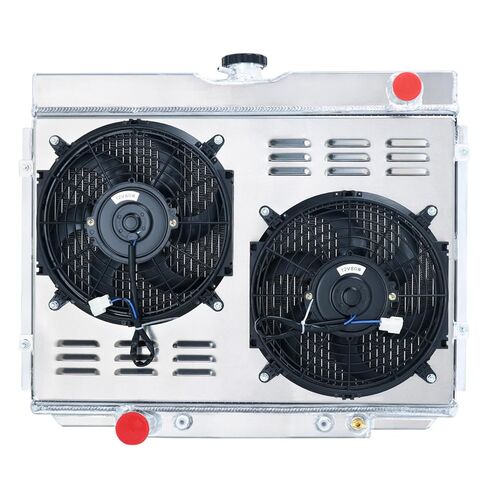 Automotive Replacement Engine Radiators 3 Row Radiator Shroud Fan with Thermostat Relay Kit for Ford Mustang Mercury 1967-1970 / Cougar XR7 V8 1968-1970 in Saudi Arabia