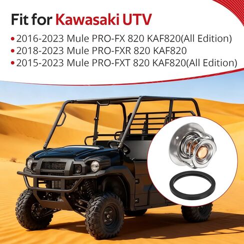 JAVIK Thermostat With O-Ring For Kawasaki Mule PRO-FX PRO-FXR PRO-FXT 820 KAF820 2015-2023 O.E.M# 49054-0007 in Saudi Arabia