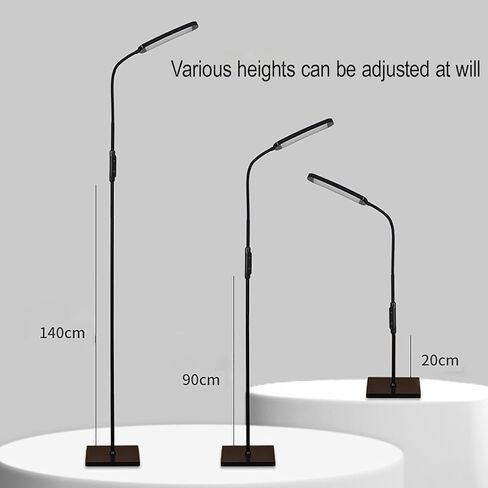 LED Floor Lamp for Living Room, Modern Standing LED Light, Adjustable Tall Floor Lamp for Bedroom Office Reading, Minimalist Standing Lamp with Soft Glow for Home Decor in Saudi Arabia
