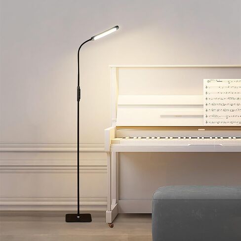 LED Floor Lamp for Living Room, Modern Standing LED Light, Adjustable Tall Floor Lamp for Bedroom Office Reading, Minimalist Standing Lamp with Soft Glow for Home Decor in Saudi Arabia