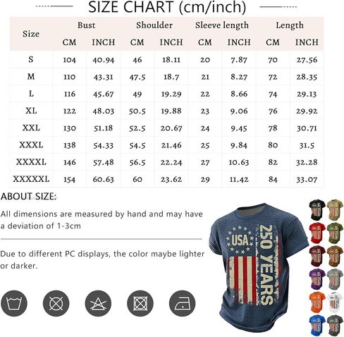 250 Anniversary USA Shirt Short Sleeve Shirts for Men Gym Casual Tshirts Crew Neck T Shirts Summer T-Shirts Athletic Tee in Saudi Arabia