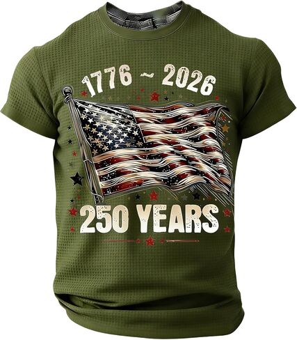250 Anniversary USA Shirt Short Sleeve Shirts for Men Gym Casual Tshirts Crew Neck T Shirts Summer T-Shirts Athletic Tee in Saudi Arabia