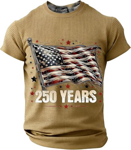 250 Anniversary USA Shirt Short Sleeve Shirts for Men Gym Casual Tshirts Crew Neck T Shirts Summer T-Shirts Athletic Tee in Saudi Arabia