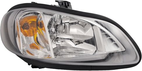 HEADLIGHTSDEPOT Chrome Housing Headlight Compatible With Freightliner M2 106 2002-2018 100/106/112 MDL Includes Right Passenger Side Headlamp in Saudi Arabia