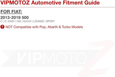 VIPMOTOZ 4PC Full LED Front+Rear Side Marker Lights Compatible With 2012-2019 Fiat 500 Chrome Housing Clear Lens Direct Replacement in Saudi Arabia