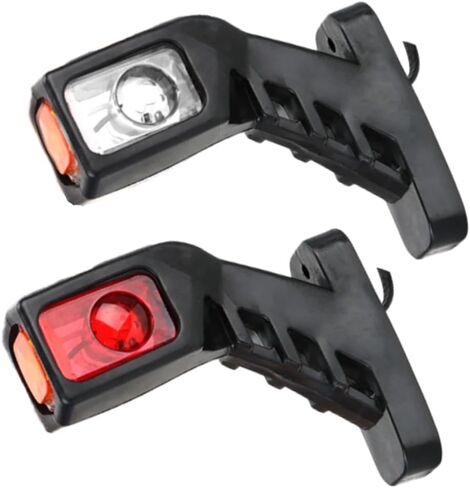 Riloer Side Marker Indicator Lamp, 2pcs 10-30V DC Trailer Running Lights, Turn Signal Light Compatible with SUV Vans Lorry Rvs Bus Boat Trailer (Short Style) in Saudi Arabia