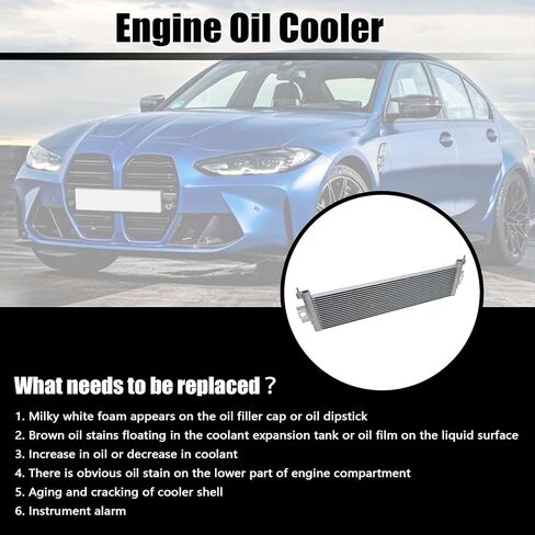 مبرد زيت المحرك GXARTS 17215A4DF50 17118095293 متوافق مع BMW G80 M3 G82 M4 G87 2021-2023 متوافق مع BMW G87 M2 2022-2023 in Saudi Arabia