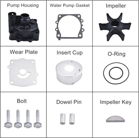 BDFHYK طقم تصليح مضخة المياه مع السكن لياماها 150HP 175HP 200HP 225HP 250HP 300HP يستبدل 61A-W0078-A2-00 61A-W0078-A3-00 سييرا 18-3396 in Kuwait