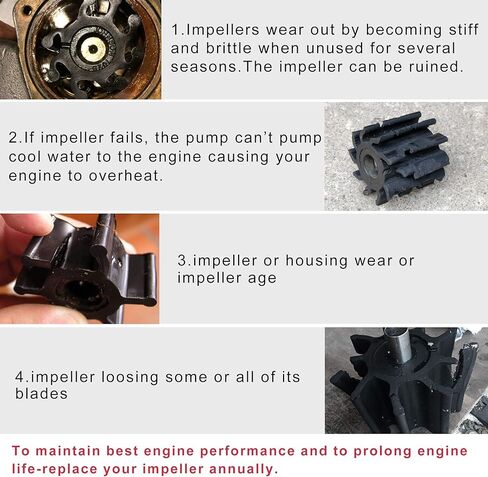 BDFHYK طقم تصليح مضخة المياه مع السكن لياماها 150HP 175HP 200HP 225HP 250HP 300HP يستبدل 61A-W0078-A2-00 61A-W0078-A3-00 سييرا 18-3396 in Kuwait