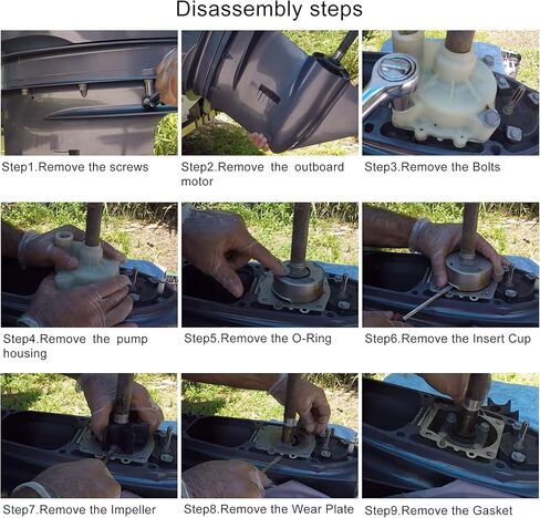 BDFHYK طقم تصليح مضخة المياه مع السكن لياماها 150HP 175HP 200HP 225HP 250HP 300HP يستبدل 61A-W0078-A2-00 61A-W0078-A3-00 سييرا 18-3396 in Kuwait