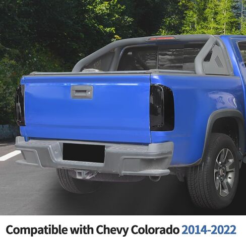 غطاء حماية الضوء الخلفي للمصباح الخلفي مناسب لـ 2014-2022 Chevy Colorado، ملحقات خارجية لإطار الضوء الخلفي (أسود مدخن) in Saudi Arabia