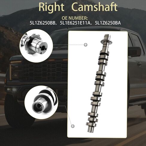 5.4 Triton Camshaft with Timing Chain Kit & Rocker Arms Lifters Kit Fit for Ford F150 F350 Expedition Explorer Lincoln Navigator Mark LT Mercury Mountaineer 5.4L 4.6L 2005-2010 Replace# 5L3Z6268A in Kuwait