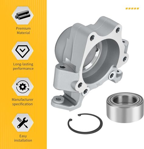 M MATI Rear Right Hand Wheel Bearing Carrier & Bearing/Ring Clip for Polaris RZR 1000 XP 2014-2017 5138416 3514699 7710440 in Kuwait