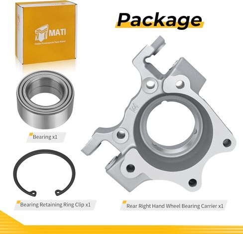 M MATI Rear Right Hand Wheel Bearing Carrier & Bearing/Ring Clip for Polaris RZR 1000 XP 2014-2017 5138416 3514699 7710440 in Kuwait