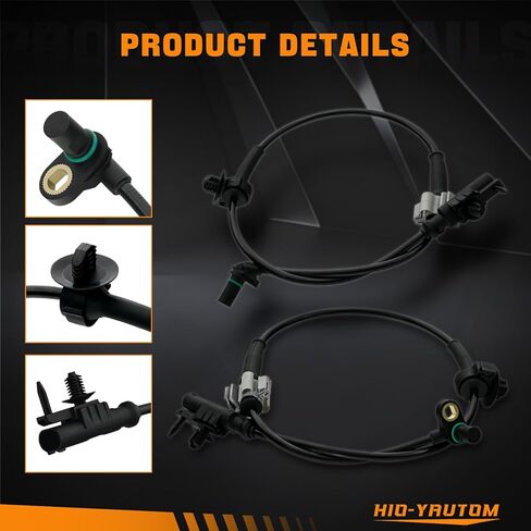 15229012 2 قطعة مستشعر سرعة العجلات الأمامية ABS متوافق مع تشيفي سيلفرادو 1500 سوبربان 1500 أفالانش تاهو جي إم سي سييرا 1500 يوكون 2007-2013 كاديلاك إسكاليد 2009-12 بديل لـ 15229012 ALS1465 in Kuwait