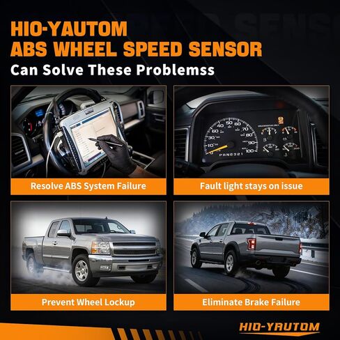 15229012 2 قطعة مستشعر سرعة العجلات الأمامية ABS متوافق مع تشيفي سيلفرادو 1500 سوبربان 1500 أفالانش تاهو جي إم سي سييرا 1500 يوكون 2007-2013 كاديلاك إسكاليد 2009-12 بديل لـ 15229012 ALS1465 in Kuwait