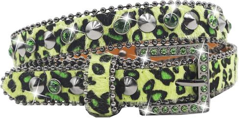 Rhinestone Belt Women Cowgir Studded Belt Goth Bling Stylish Belts Punk Y2k sparkly Belts in Kuwait