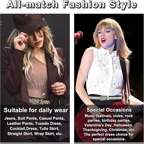 Rhinestone Belt Women Cowgir Studded Belt Goth Bling Stylish Belts Punk Y2k sparkly Belts in Kuwait