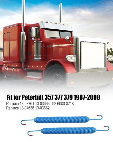 13-03761 Hood Spring Cable and Stud Bolts with Retaining Rings Fit for Peterbilt 357 377 379 1987-2008, Replace 13-03663 L92-6000-0718 13-04638 13-03662, 2pcs in Saudi Arabia