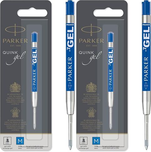 PARKER Gel Pen Refill | Medium Tip (0.7mm) | Blue QUINK Ink | 1 Count in Saudi Arabia
