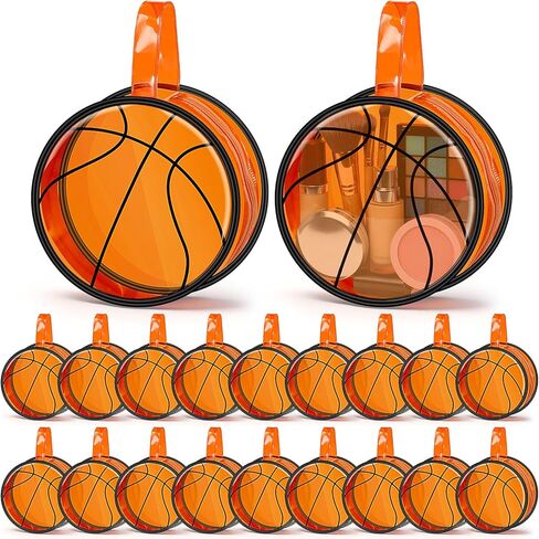 20 Pcs Basketball Team Gifts Makeup Bag Accessories Clear Waterproof Cosmetic Pouch PVC Travel Makeup Bag Toiletry Zipper Pouch Organizer in Saudi Arabia