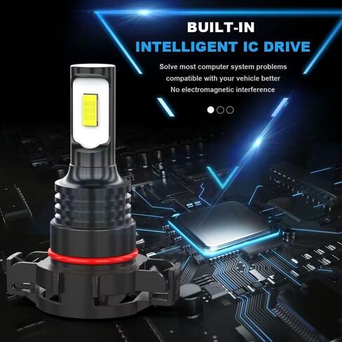 لمجموعة مصابيح LED لسيارة جيب رانجلر 2010-2024، 4 قطع بيضاء ساطعة للغاية وشعاع منخفض للغاية وحزمة مصابيح الضباب LED in Kuwait