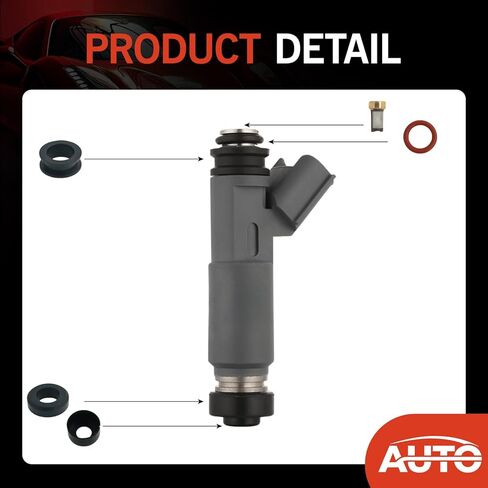 Fuel Injector Seal Kit O-Ring Compatible with 2001-2004 Toyota Highlander 2002-2003 Solara 2002-2004 Camry 2.4L I4 Fuel Injector Repair Kit Replace 23209-28020 4 Pack in Saudi Arabia