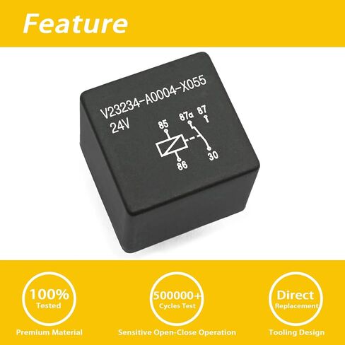 1 Packs V23234-A0004-X055 Relay, 24V 40A 5 Pins, Automotive Relay in Saudi Arabia