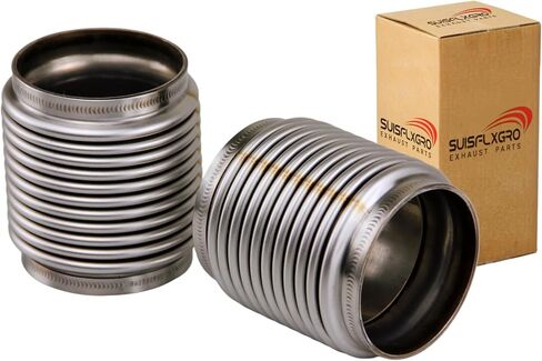 3.0" ID Exhaust Flex Bellows, 100% Stainless 4.0" LONG Flex Joints & Connectors in Kuwait
