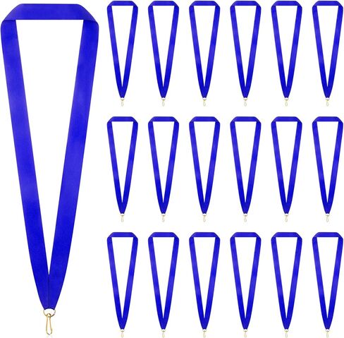 30 Pcs Award Ribbon Medal Ribbons for Medal Red Blue White Lanyards with Snap Clips Flat Lanyard Holder for Competitions Sports Meeting Party Student Awards, 3 Colors in Kuwait