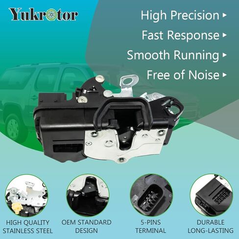 محرك قفل الباب 931-303 مجموعة مزلاج الباب الأمامي الأيسر للسائق متوافق مع 2007-2009 تشيفي أفالاش سيلفرادو سوبربان تاهو جي إم سي سييرا يوكون كاديلاك إسكاليد in Kuwait