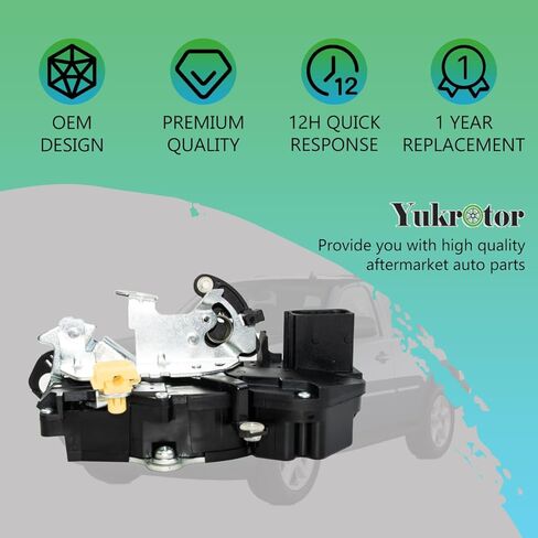 محرك قفل الباب 931-303 مجموعة مزلاج الباب الأمامي الأيسر للسائق متوافق مع 2007-2009 تشيفي أفالاش سيلفرادو سوبربان تاهو جي إم سي سييرا يوكون كاديلاك إسكاليد in Kuwait