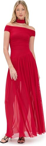 DEIJA فستان ماكسي مكشوف الكتفين - فراولة – BEC + BRIDGE US in Kuwait