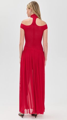 DEIJA فستان ماكسي مكشوف الكتفين - فراولة – BEC + BRIDGE US in Kuwait