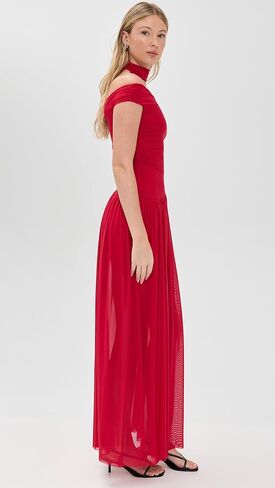 DEIJA فستان ماكسي مكشوف الكتفين - فراولة – BEC + BRIDGE US in Kuwait