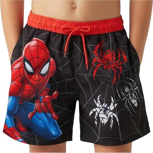 Marvel Spiderman Boys Swim Trunks, UPF 50+ Swim Shorts for Beach Pool, Swimming Trunks & Bathing Suit in Kuwait