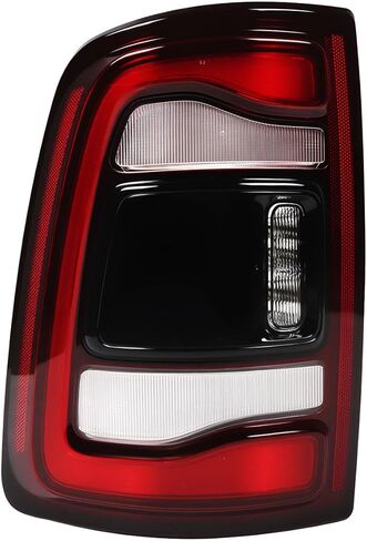 Smoked Right Side Tail Light Assembly w/Blind Spot Compatible with 2019-2023 Ram 2500 3500 Passenger Side Black Bezel Rear Tail Lamp 68361722AH CH2801224 (Right) in Saudi Arabia