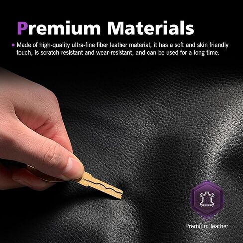 Car Center Console Cover, Leather Anti-Scratch Center Console Protector, Comfortable Sporty Style Arm Rest Cover Cushion, Universal for Most Cars (Purple) in Kuwait