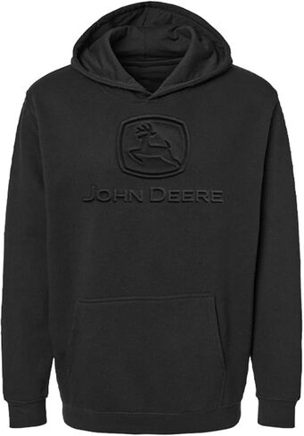 John Deere Embossed Current Logo Mens Hooded Sweatshirt Pullover Hoodie in Saudi Arabia