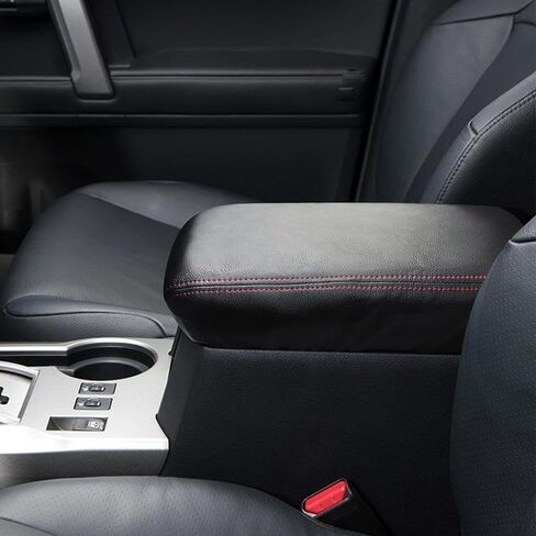 Compatible with Center Console Armrest Cover for Toyota 4Runner 5th Gen 2010-2023 Leather Arm Rest Storage Box Lids Cushion Protector Pad in Saudi Arabia