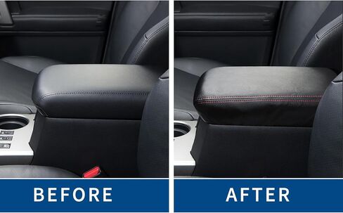 Compatible with Center Console Armrest Cover for Toyota 4Runner 5th Gen 2010-2023 Leather Arm Rest Storage Box Lids Cushion Protector Pad in Saudi Arabia