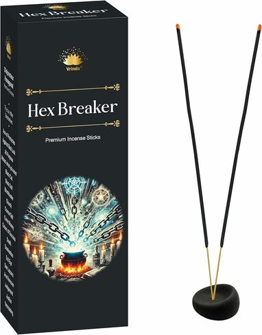 أعواد البخور السداسية الفاخرة من Hex Breaker - الحماية الروحية والتطهير والنجاح | بخور طقسي عالي الفعالية، يكسر العلاقات السلبية، وكتل شفافة، مصنوع يدويًا في الهند، عبوة من 6 قطع، 20 عصا. in Saudi Arabia