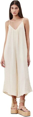 Gottex Beach Life Cloudshore Oversized Jumpsuit Cover-Up -Solid Color, Adjustable Straps, Side Pockets, Wide Leg Silhouette in Saudi Arabia