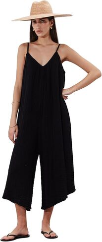 Gottex Beach Life Cloudshore Oversized Jumpsuit Cover-Up -Solid Color, Adjustable Straps, Side Pockets, Wide Leg Silhouette in Saudi Arabia