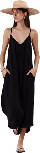 Gottex Beach Life Cloudshore Oversized Jumpsuit Cover-Up -Solid Color, Adjustable Straps, Side Pockets, Wide Leg Silhouette in Saudi Arabia