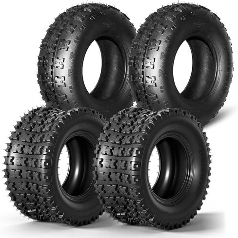 TRIBLE SIX 21x7-10 Front & 20x10-9 Rear ATV UTV Tires,21x7x10 & 20x10x9 All-Terrain Mud Tires,4-Ply,Non-Directional Tread,Tubeless,Set of 4 in Saudi Arabia