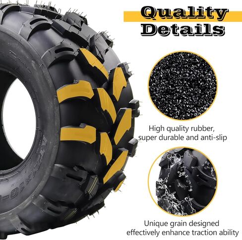 إطارات 21X10-8 ATV، جميع التضاريس 4PR، TL QD109، إطارات ذات قدرة على جميع التضاريس، مصممة للممرات والطين والرمل (عبوة من قطعتين، بدون أنبوب) in Kuwait